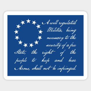 1791 US Flag Second Amendment Sticker